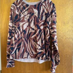 Democracy Earthy Tones Abstract Sweater